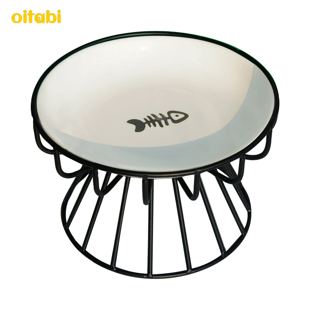 陶瓷高腳貓食餵食&水碗 - 健康防噎飼養選擇