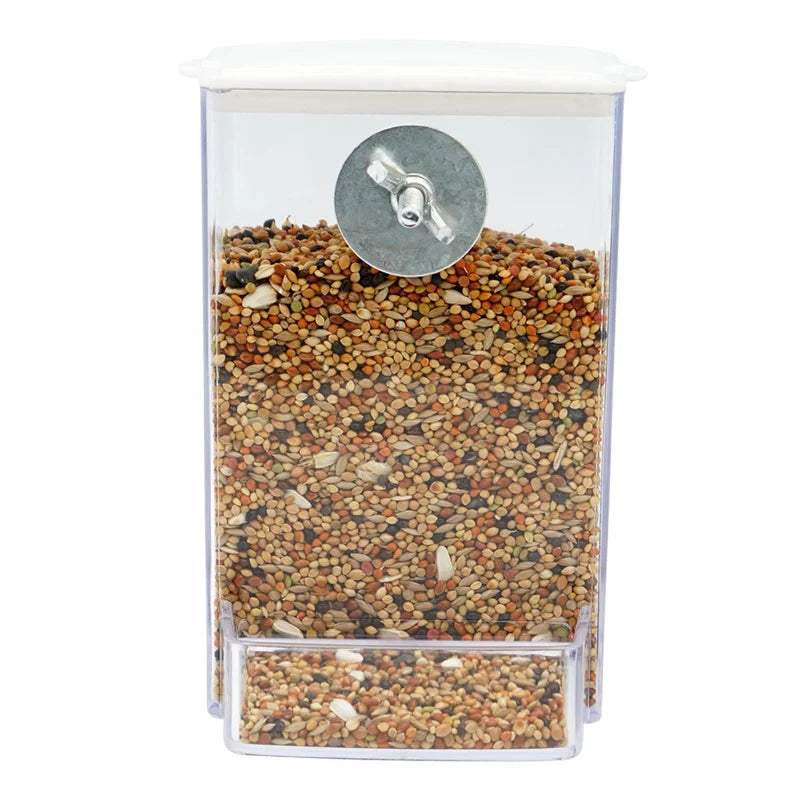 防濺防塵鳥食分配器 - 鳥籠飼養必備