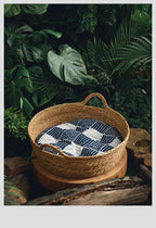 手工藤編貓咪涼窩 - 夏日透氣舒眠籃