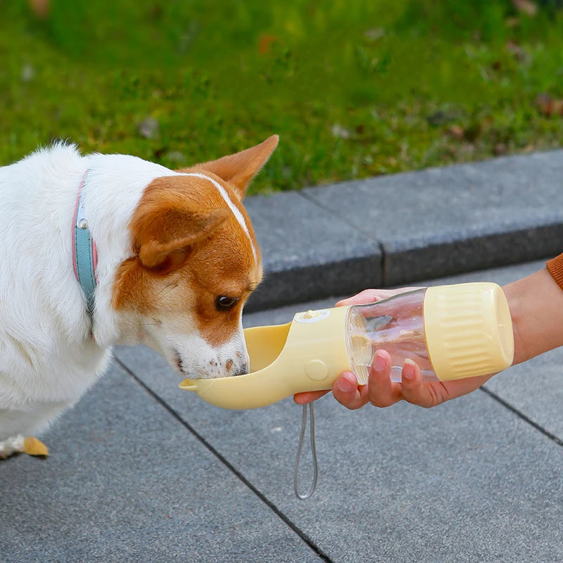 便攜式2合1寵物水壺 - 貓狗外出飲水進食神器