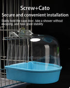 懸掛式鳥類沐浴盒 - 鸚鵡淋浴籠配件