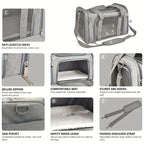 透氣側開背包式寵物旅行袋 - 航空認證狗狗載具