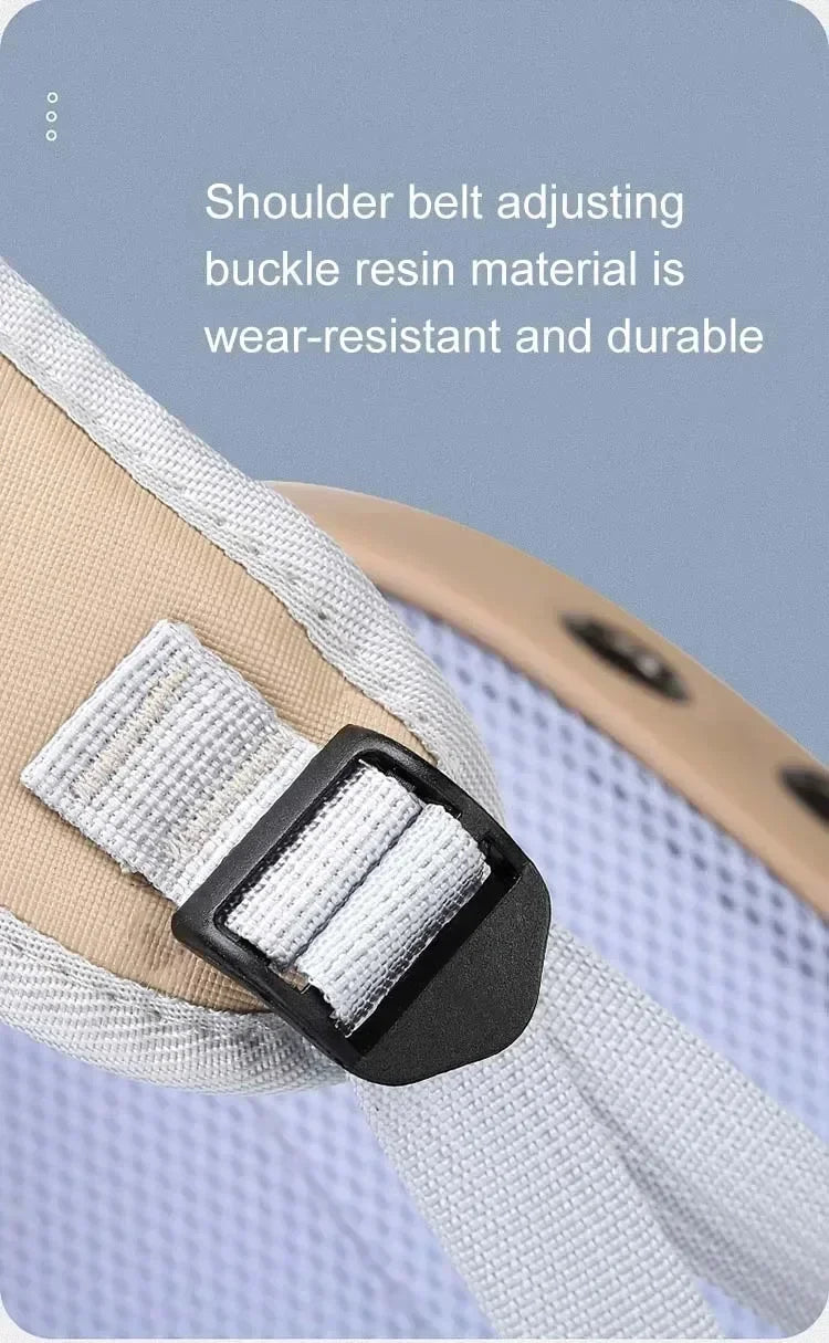 1件裝PU便攜貓狗背包 - 時尚透氣戶外旅行載具