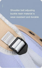 1件裝PU便攜貓狗背包 - 時尚透氣戶外旅行載具