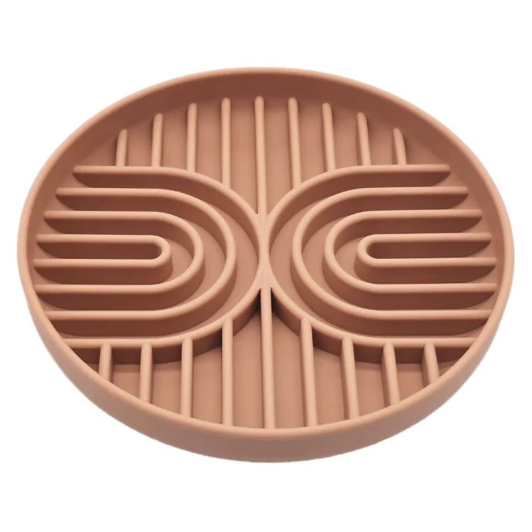 防滑矽膠慢食碗 - 防窒息寵物健康進食神器