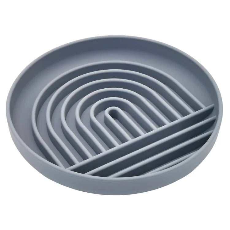 防滑矽膠慢食碗 - 防窒息寵物健康進食神器