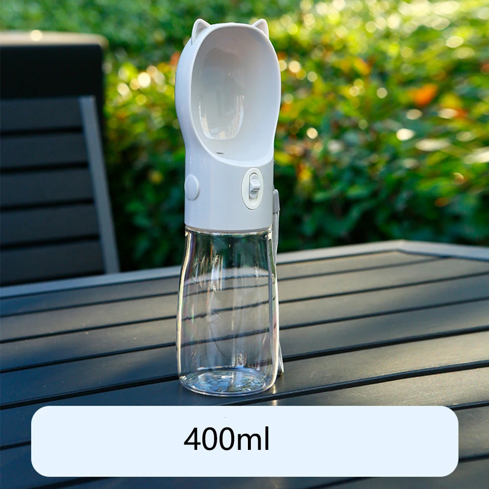 便攜式2合1寵物水壺 - 貓狗外出飲水進食神器