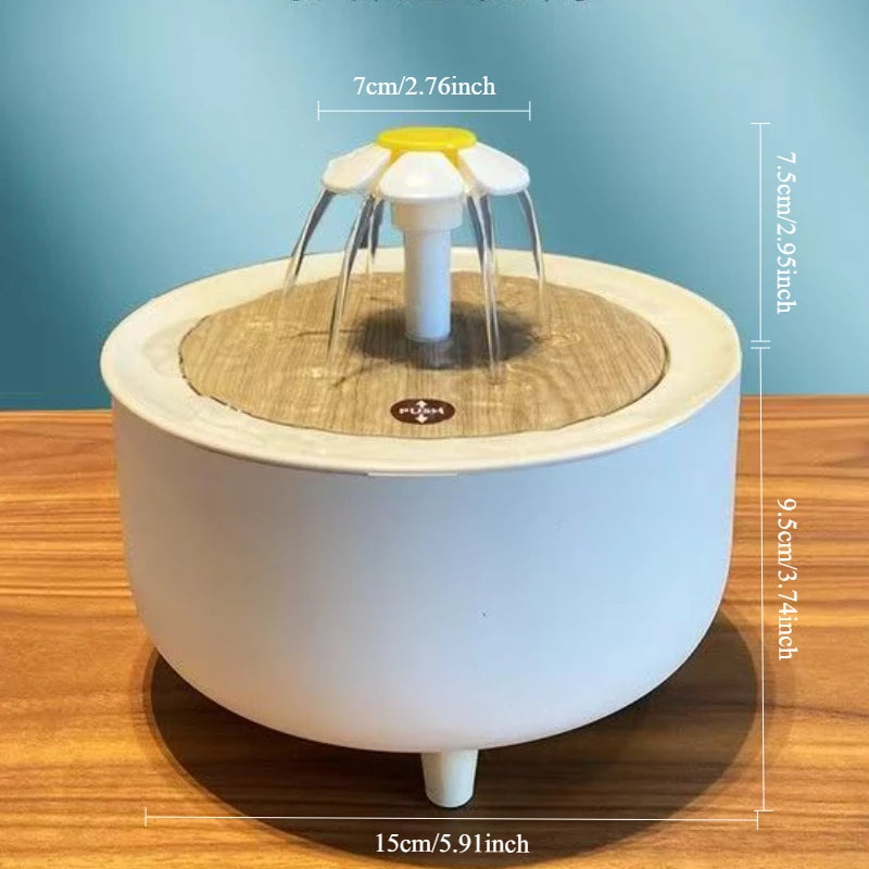 自動循環 2合1 鸚鵡浴缸與飲水噴泉 - 小型寵物專用