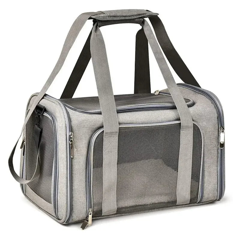透氣側開背包式寵物旅行袋 - 航空認證狗狗載具