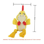 原味小節絨毛狗玩具 - 耐咬發聲幼犬互動樂趣