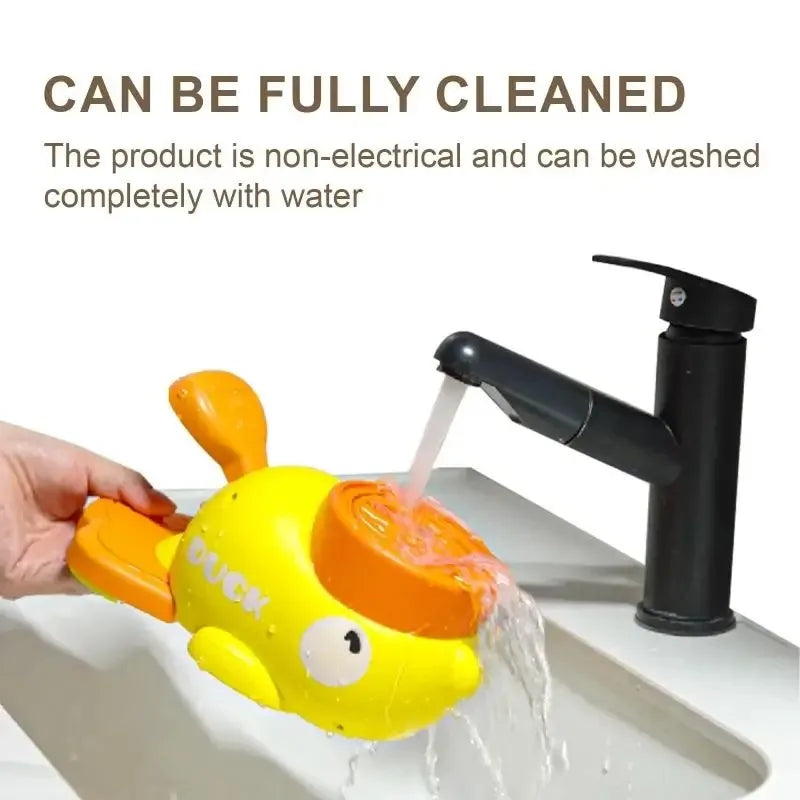 卡通小黃鴨互動智力玩具 - 寵物訓練進食好夥伴