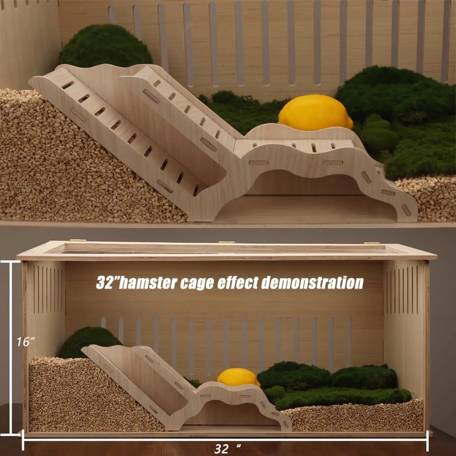 專業木製倉鼠爬梯秘密小屋 - 互動玩樂天堂