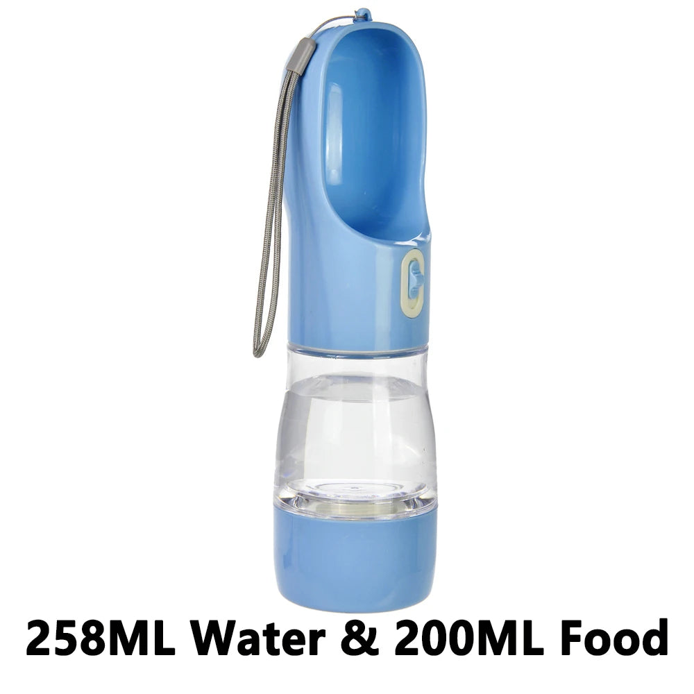 便攜式2合1寵物水壺 - 貓狗外出飲水進食神器