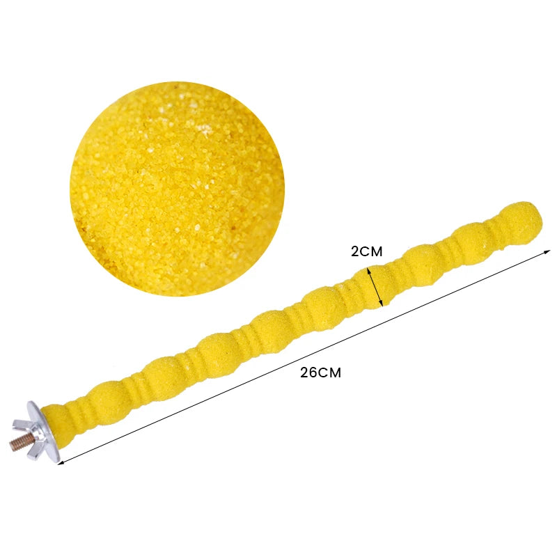 鳥類爪磨木棒玩具 - 鸚鵡鳥籠啃咬磨爪神器