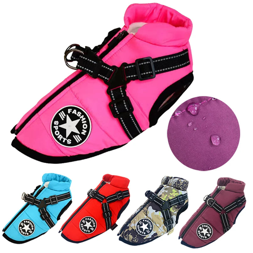 冬季防水狗狗外套 - 耐用防風寵物保暖服