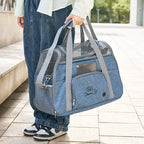 貓咪便攜肩背包 - 透氣摺疊外出旅行包