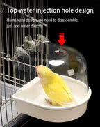 懸掛式鳥類沐浴盒 - 鸚鵡淋浴籠配件