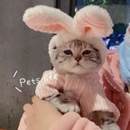 可愛兔耳連帽外套 - 秋冬貓咪保暖時尚服