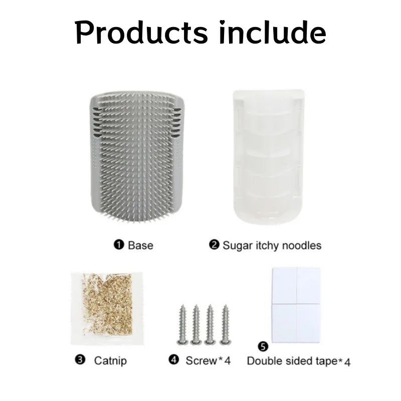 專業貓咪牆角按摩梳 - 自潔除毛護理