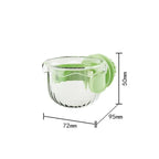 防溢透明鸚鵡餵食碗 - 籠掛式鳥食器