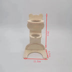 倉鼠球形水樽架 - 實木小熊垂直水樽支架及花枝鼠飲水器