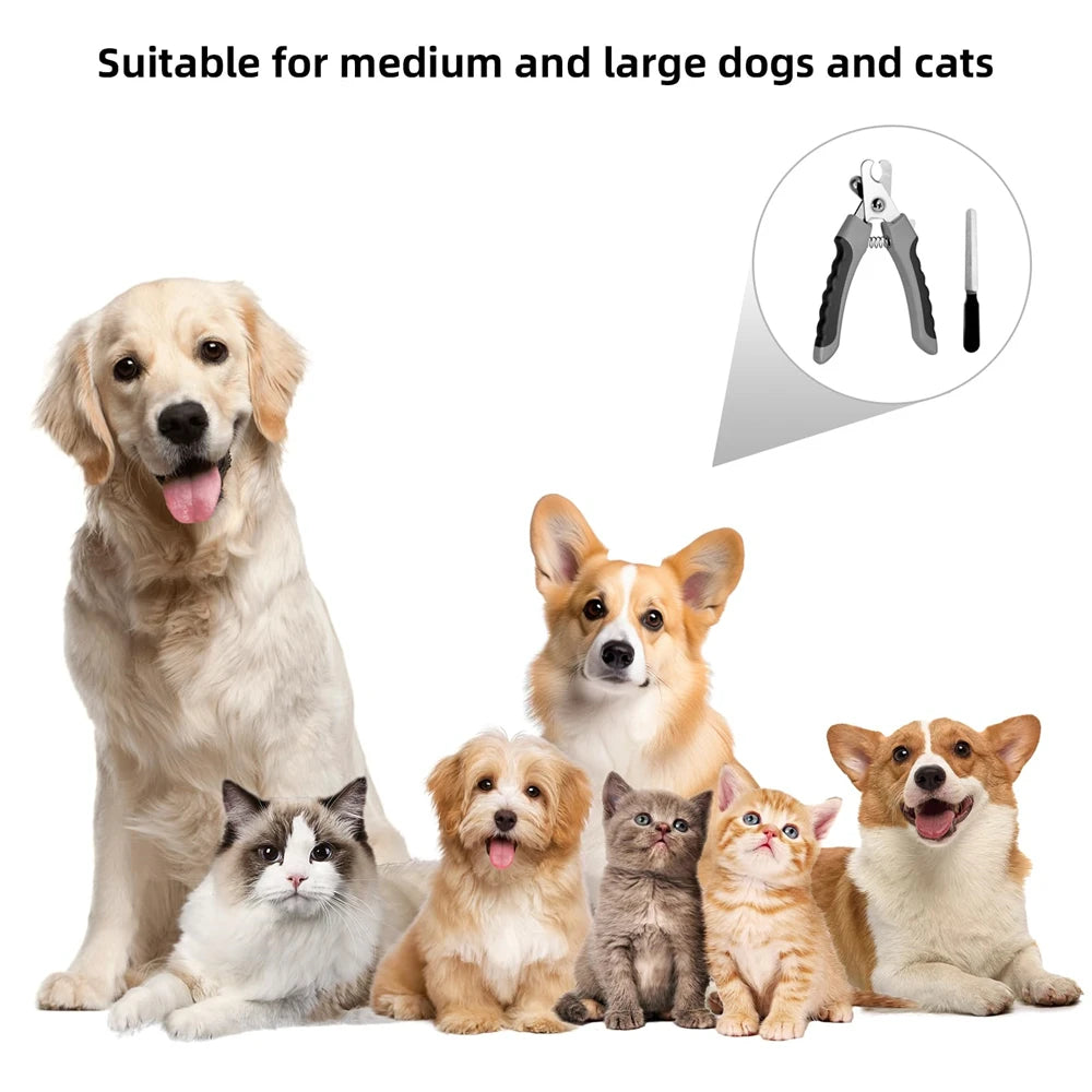 專業不鏽鋼寵物指甲剪 - 安全爪部護理