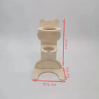 倉鼠球形水樽架 - 實木小熊垂直水樽支架及花枝鼠飲水器