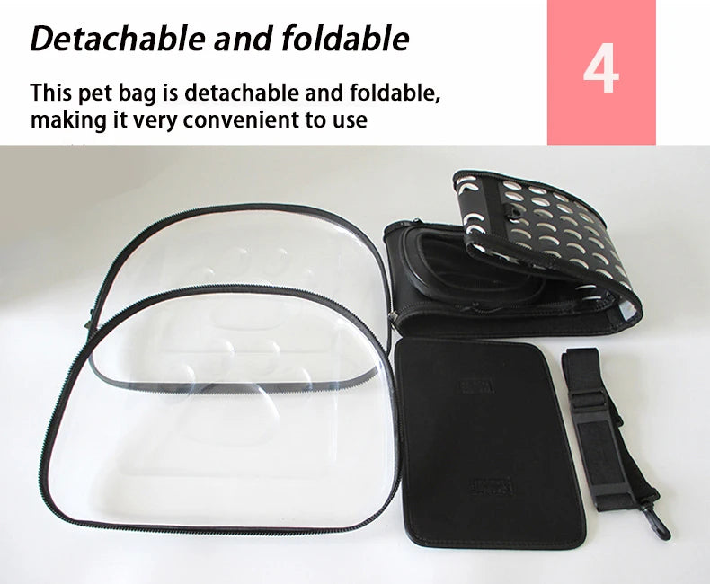 寵物肩背旅行包 - 透氣貓狗外出隨身包