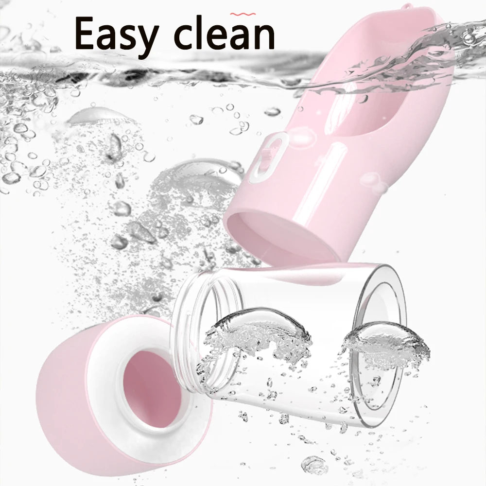 便攜式2合1寵物水壺 - 貓狗外出飲水進食神器