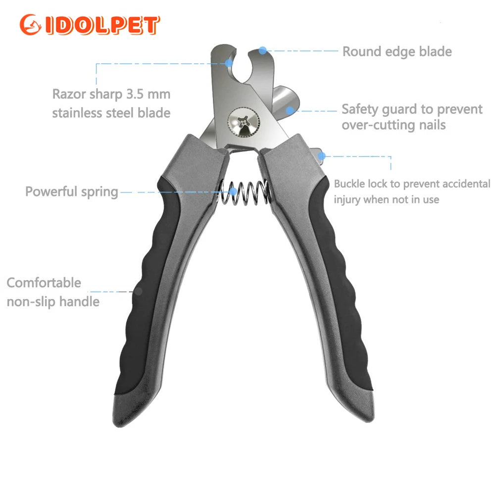 專業不鏽鋼寵物指甲剪 - 安全爪部護理