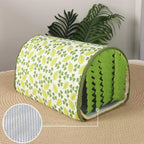 涼爽夏日寵物隧道巢 - 倉鼠兔子隱藏休息屋