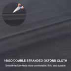 反光中大型犬戰術背心配帶 - 1680D防水牛津布