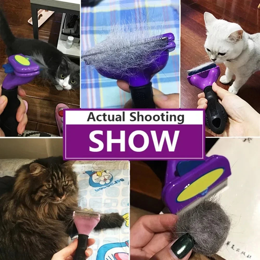 專業寵物除毛梳 - 舒適按摩護理