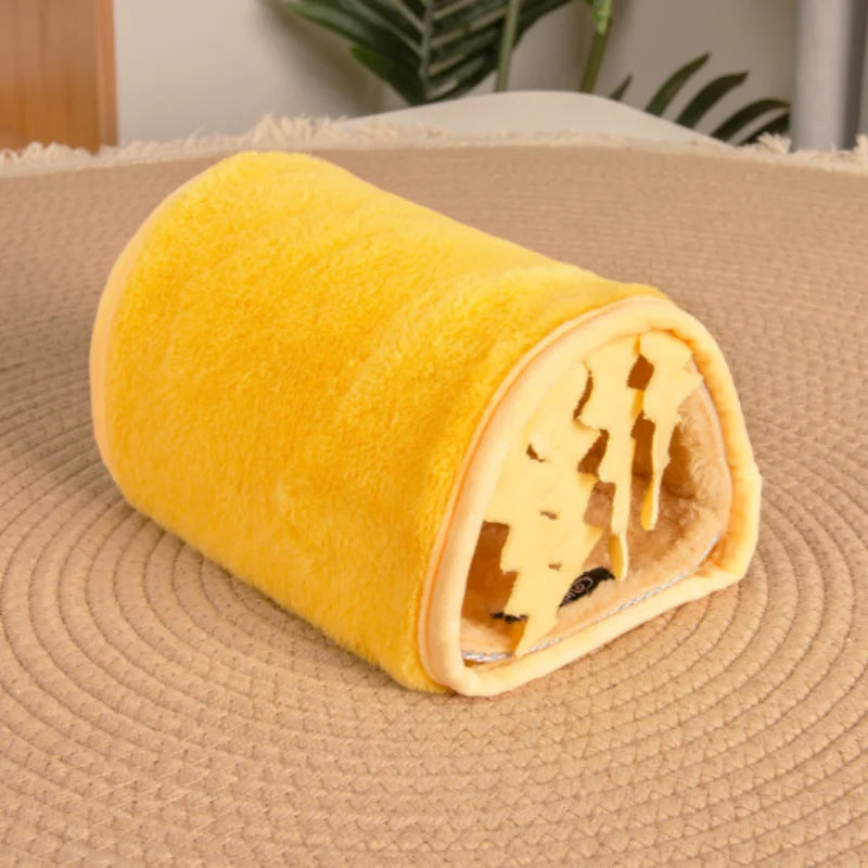 涼爽夏日寵物隧道巢 - 倉鼠兔子隱藏休息屋